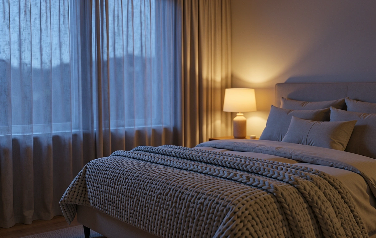 Tichá spálňa pripravená na odpočinok